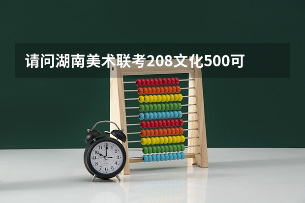 请问湖南美术联考208文化500可以读哪些学校一二本的?除此外我过了四川大学266刚好踩线有希望吗？