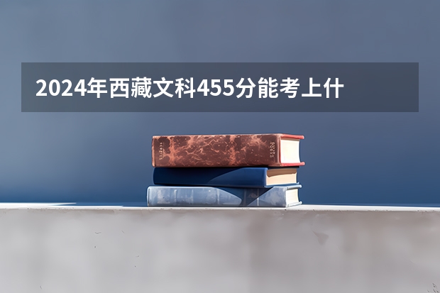 2024年西藏文科455分能考上什么大学？
