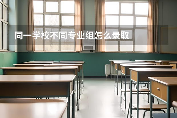 同一学校不同专业组怎么录取