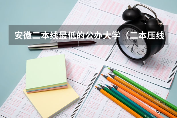 安徽二本线最低的公办大学（二本压线的公办大学文科）
