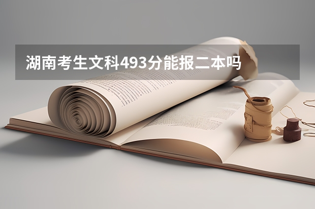 湖南考生文科493分能报二本吗