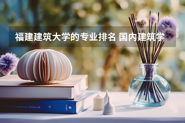 福建建筑大学的专业排名 国内建筑学专业大学排名