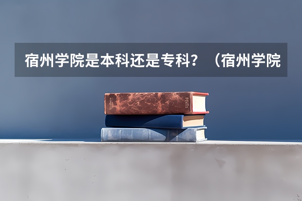 宿州学院是本科还是专科？（宿州学院级别）
