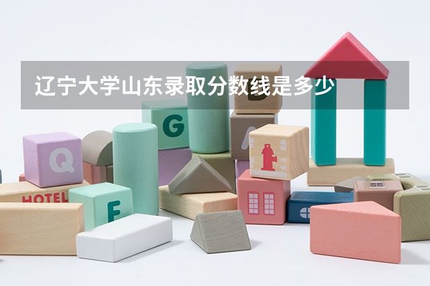 辽宁大学山东录取分数线是多少
