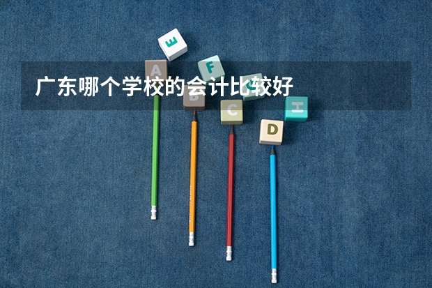 广东哪个学校的会计比较好