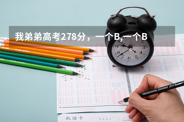 我弟弟高考278分，一个B,一个B+,江苏考生，能上些什么学校？