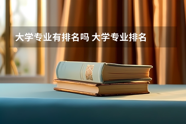 大学专业有排名吗 大学专业排名