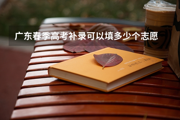 广东春季高考补录可以填多少个志愿