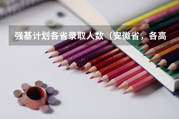 强基计划各省录取人数（安徽省，各高校强基计划分省招生计划？）